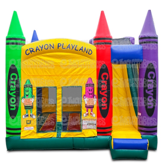 4 in 1 Inflatable Crayon Playland Combo