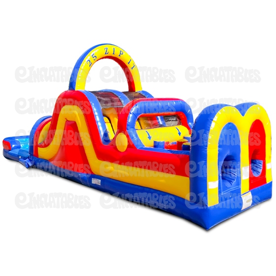 25 Zip It Obstacle Course with Detachable Pool