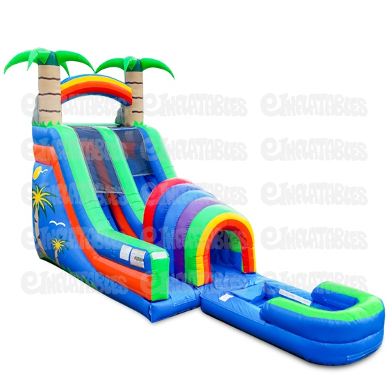 18 Funnel Tunnel Water Slide with Pool