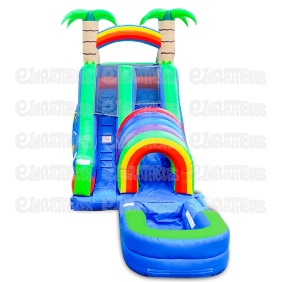 18 Funnel Tunnel Water Slide with Pool