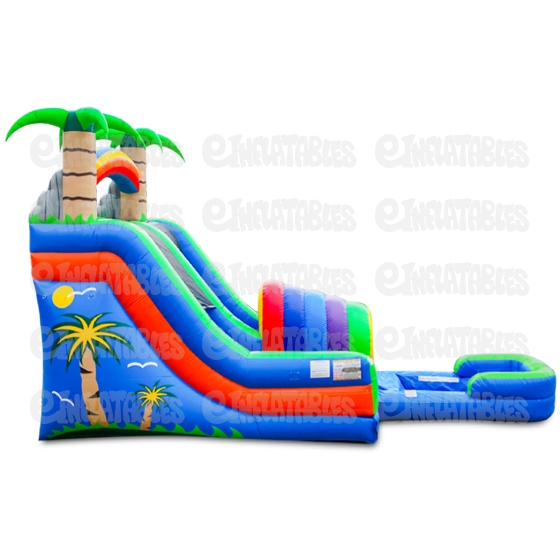 18 Funnel Tunnel Water Slide with Pool