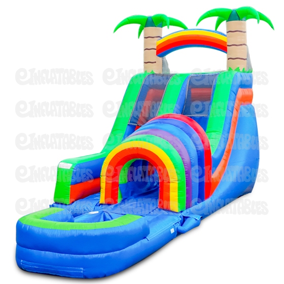 18 Funnel Tunnel Water Slide with Pool