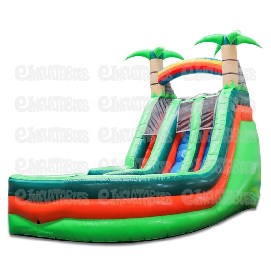 16 Tropical Wild Splash with Landing Water Slide