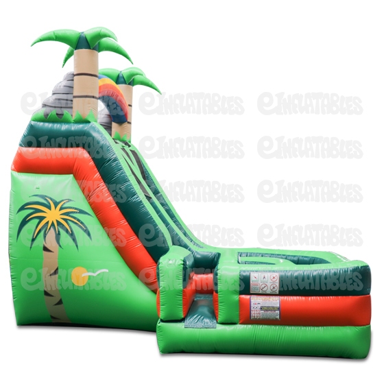 16 Tropical Wild Splash with Landing Water Slide